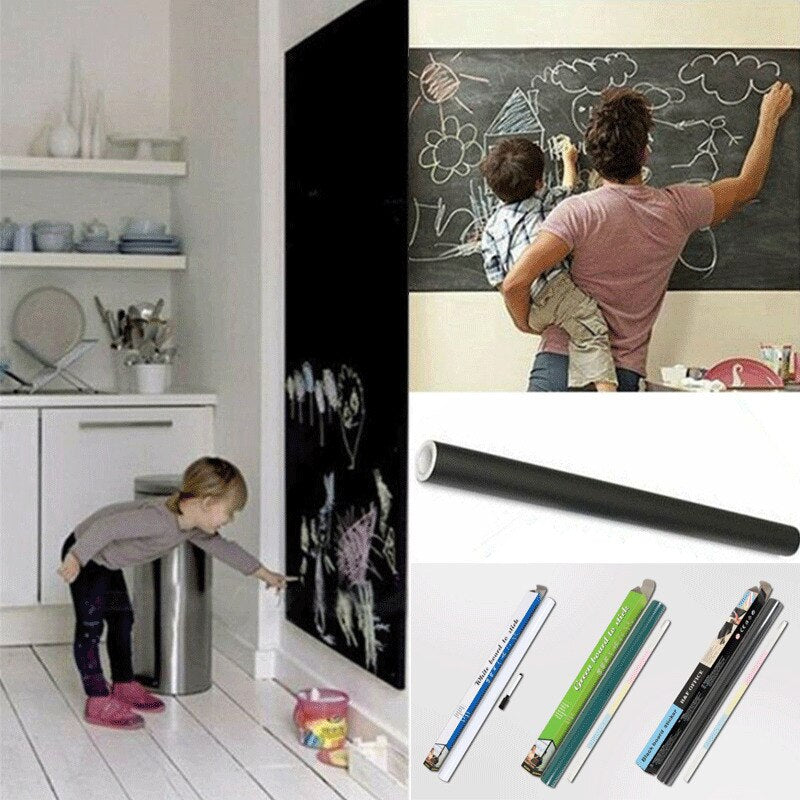 Black Chalkboard Film with Chalks + Free Shipping