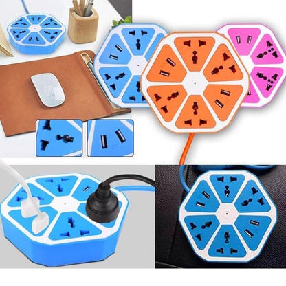 Hexagonal Multisocket + Free Shipping