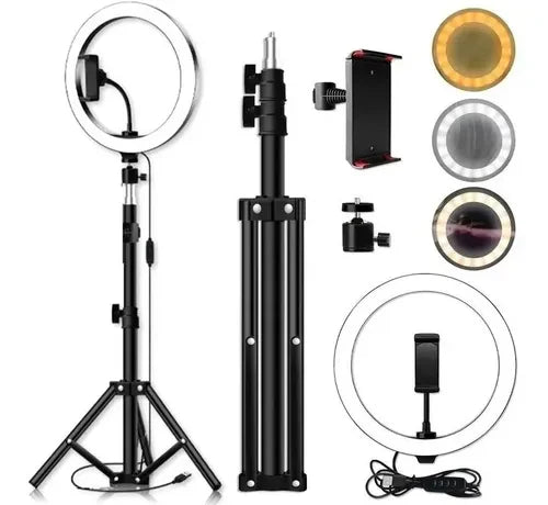 Professional 16cm Ring Light with Tripod 