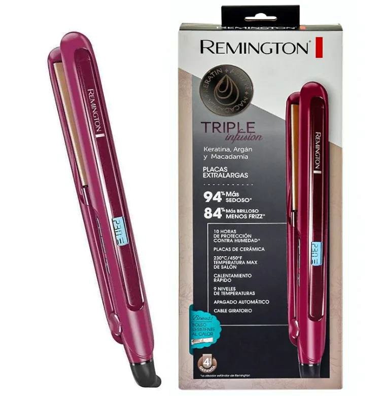 Triple Infusion Argan Keratin Hair Straightener + Free Shipping 