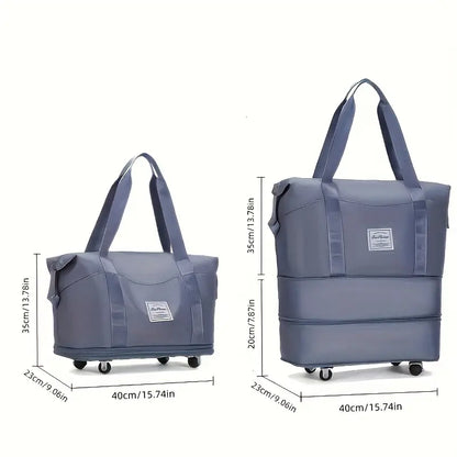 Expandable Travel Bag With Wheels + Free Shipping 