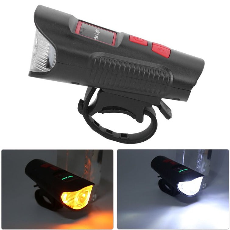 Two-in-one flashlight with LED light and whistle for bicycle + Free shipping 