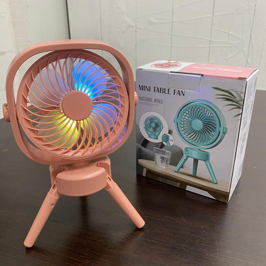 Mini Ventilador Recargable De Escritorio + Envío Gratis