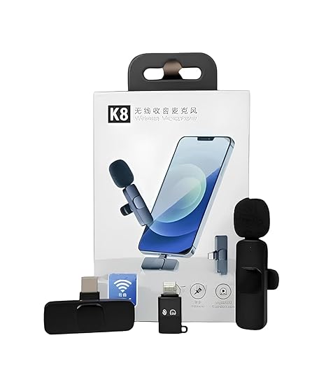 K8 Duo Rechargeable Wireless Microphone for Cell Phones + Free Shipping 