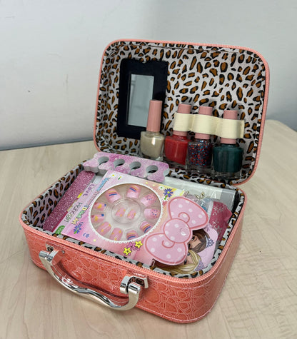 Cartuchera Set De Manicura De Barbie Para Niñas  + Envio Gratis