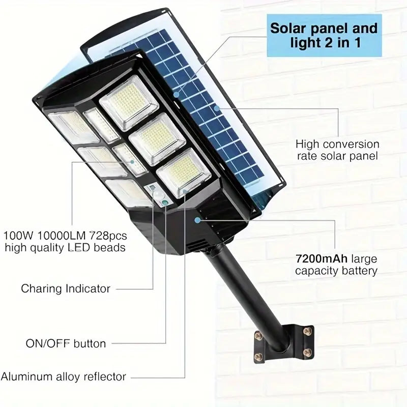 Farola Solar De Exterior Con IP65 + Envio Gratis