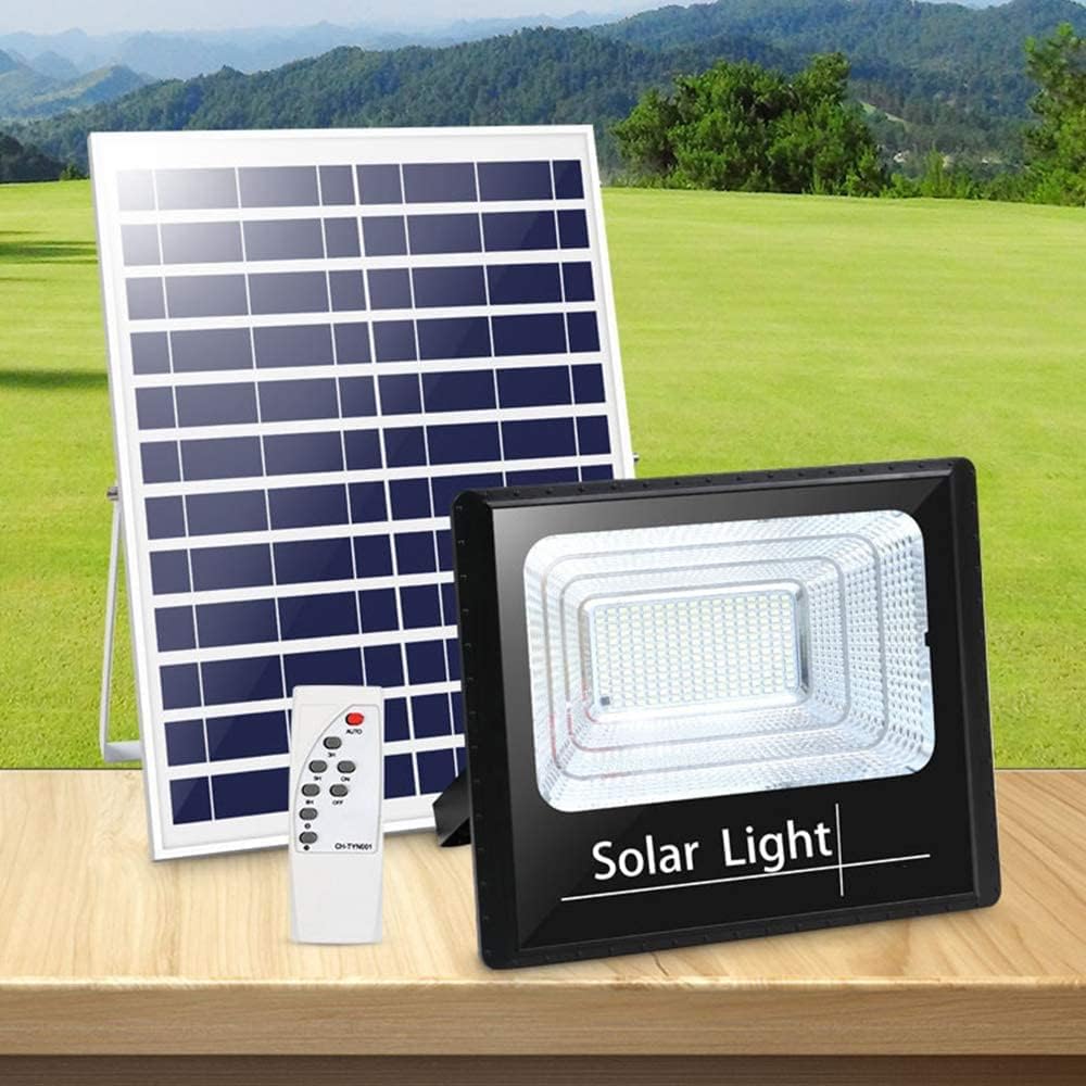 Reflector Con Panel Solar Para Exteriores De 100W + Envio Gratis