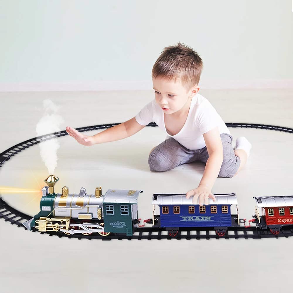 Classic Electric Train with Track 13 Pieces + Free Shipping 