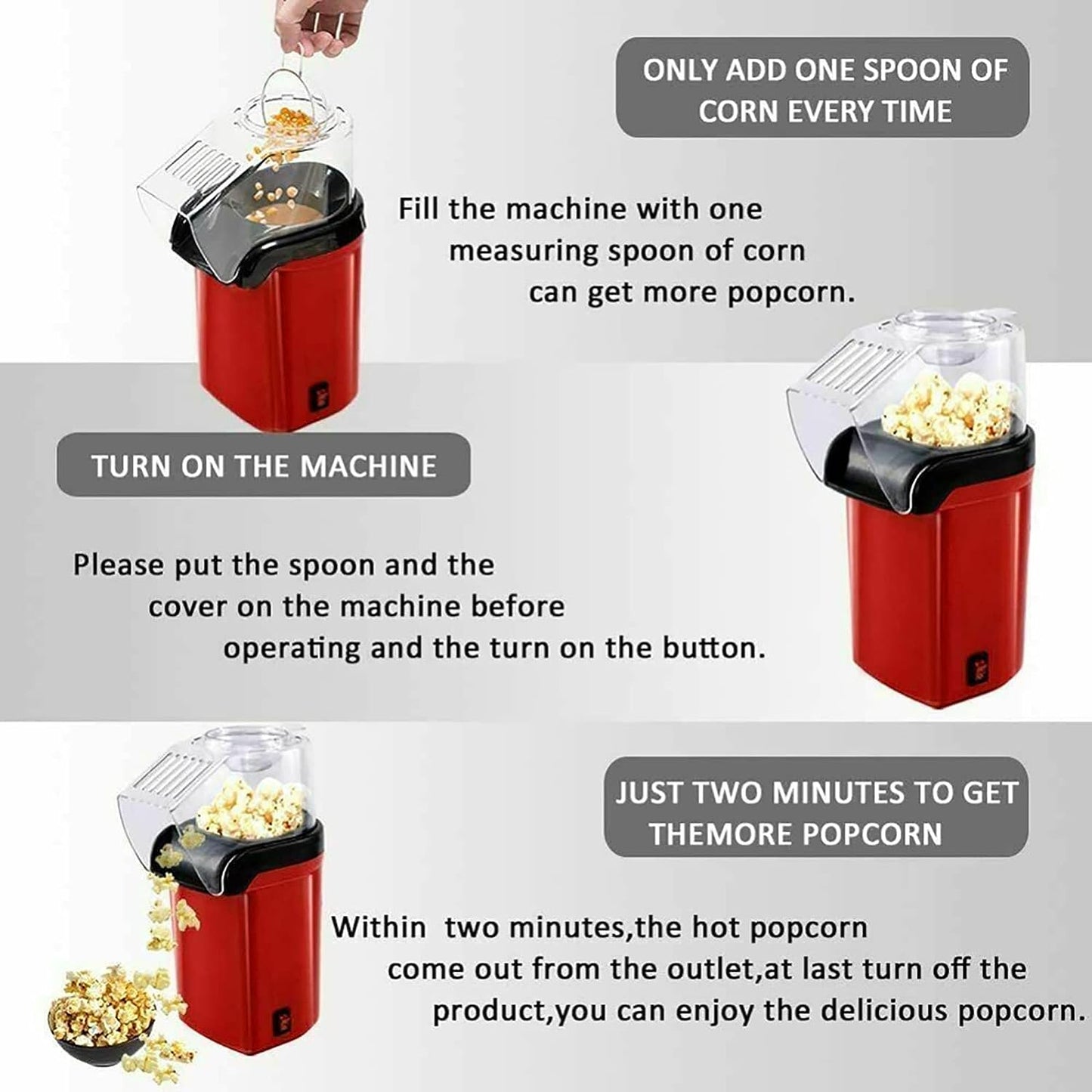 Mini Electric Popcorn Machine + Free Shipping 