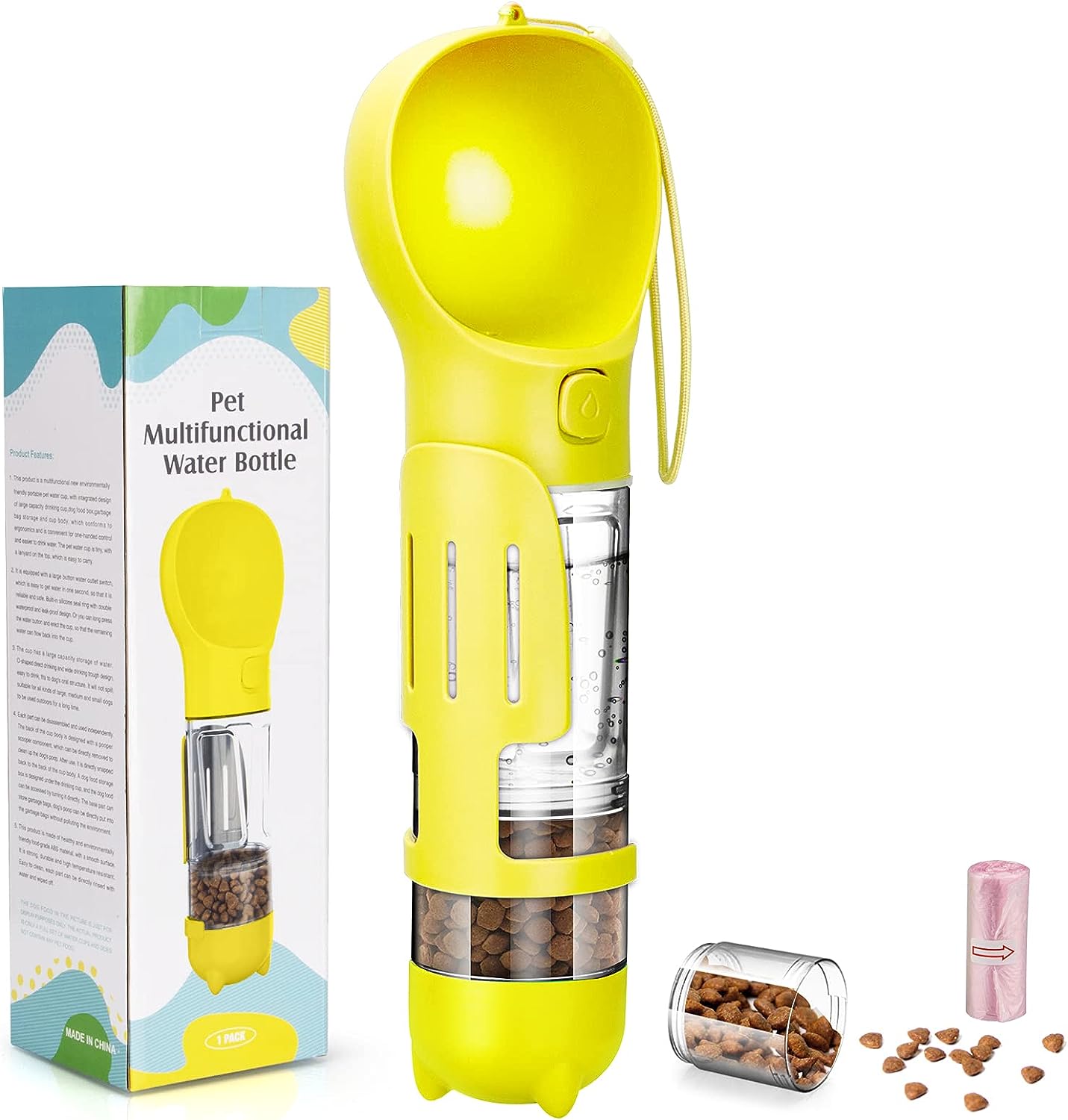 Portable Pet Water Bottle Feeder Dispenser + Free Shipping 