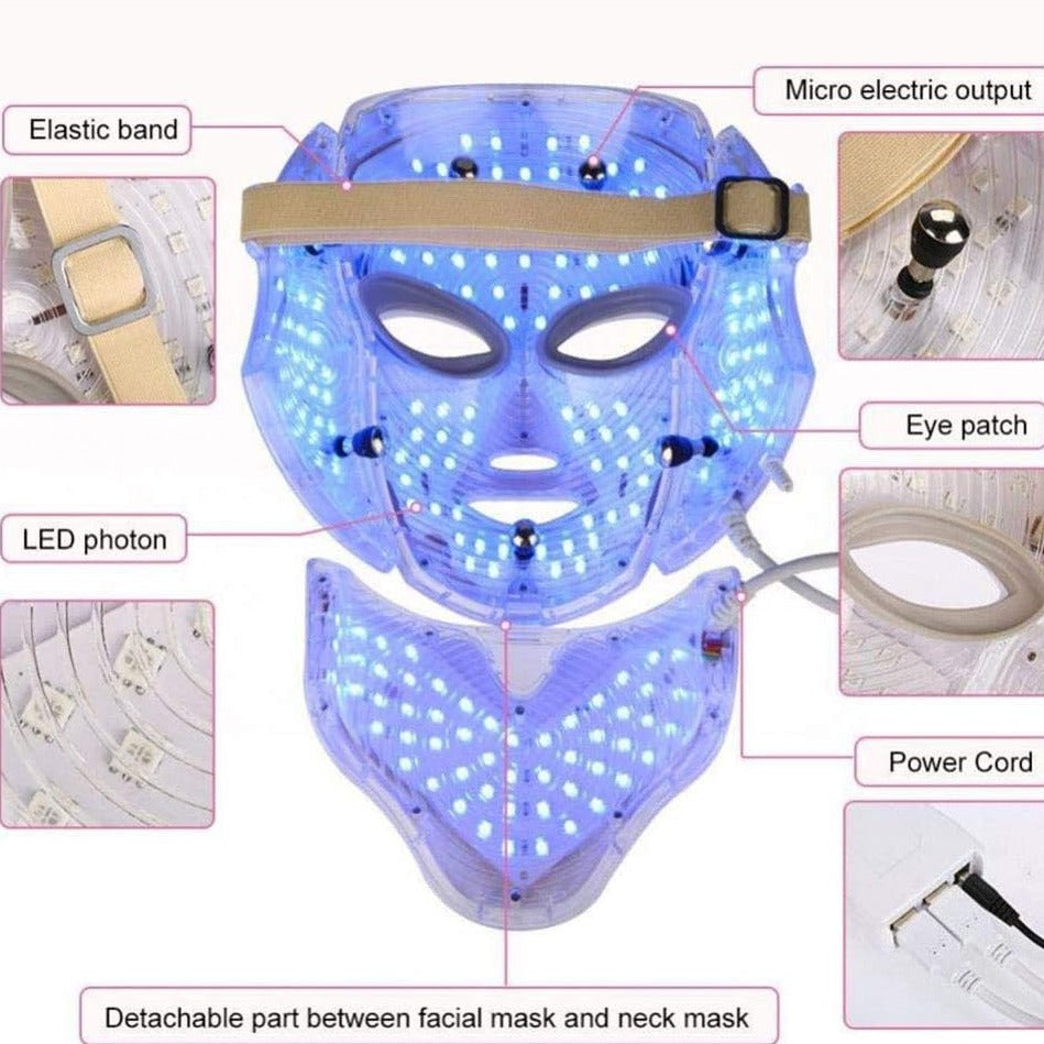 LED Facial Mask + Neck Phototherapy Rejuvenation + Free Shipping