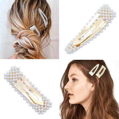 Pearl Hair Clips Pack of 2 Blister Pack 