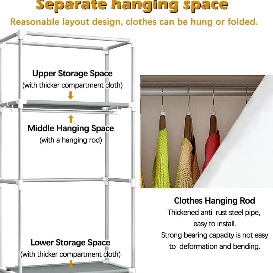 Portable Closet for Bedroom + Free Shipping 