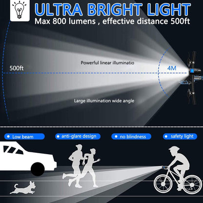 Two-in-one flashlight with LED light and whistle for bicycle + Free shipping 