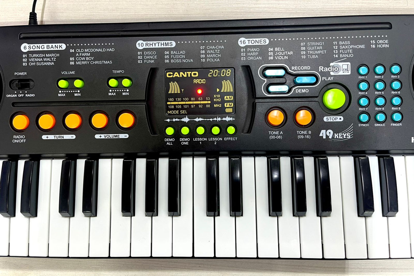 Electronic Piano Mini Singing HL-100FM + Free Shipping 