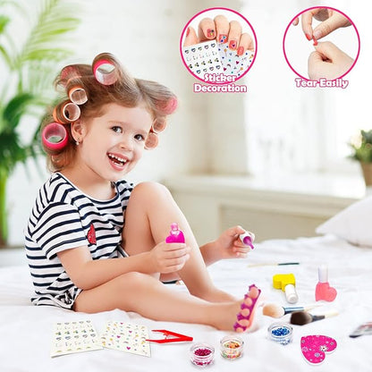 Cartuchera Set De Manicura De Barbie Para Niñas  + Envio Gratis