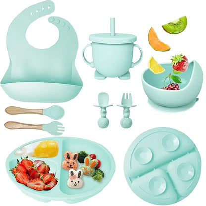 Set De Alimentacion En Silicona Para Bebes - 6 Piezas