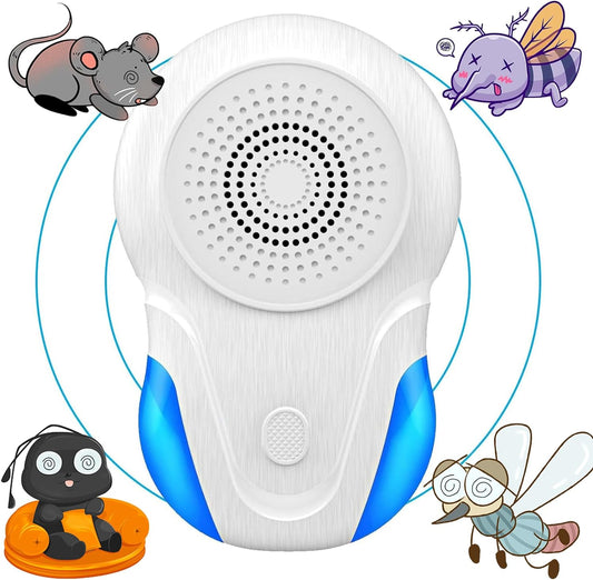 Repelente De Insectos Ultrasonic Con Luz Led + Envio Gratis