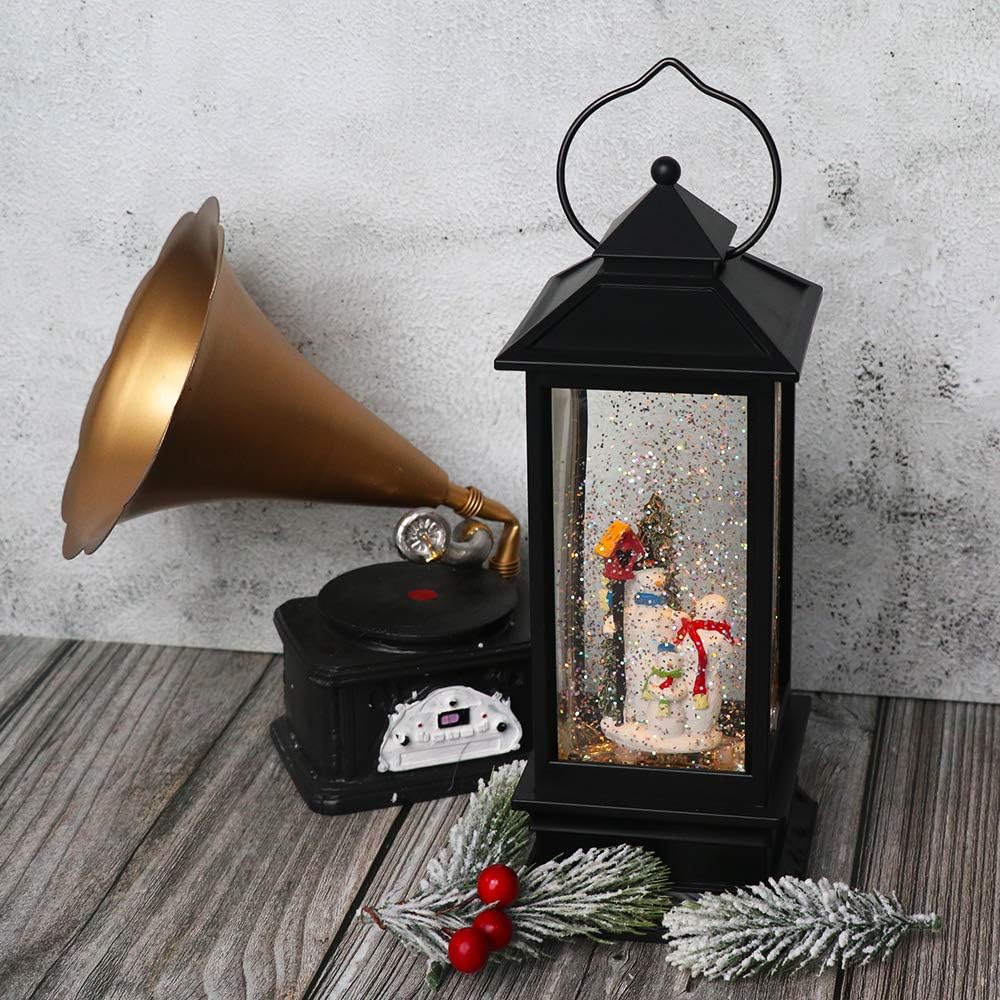 Christmas Lantern With Snow + Free Shipping 