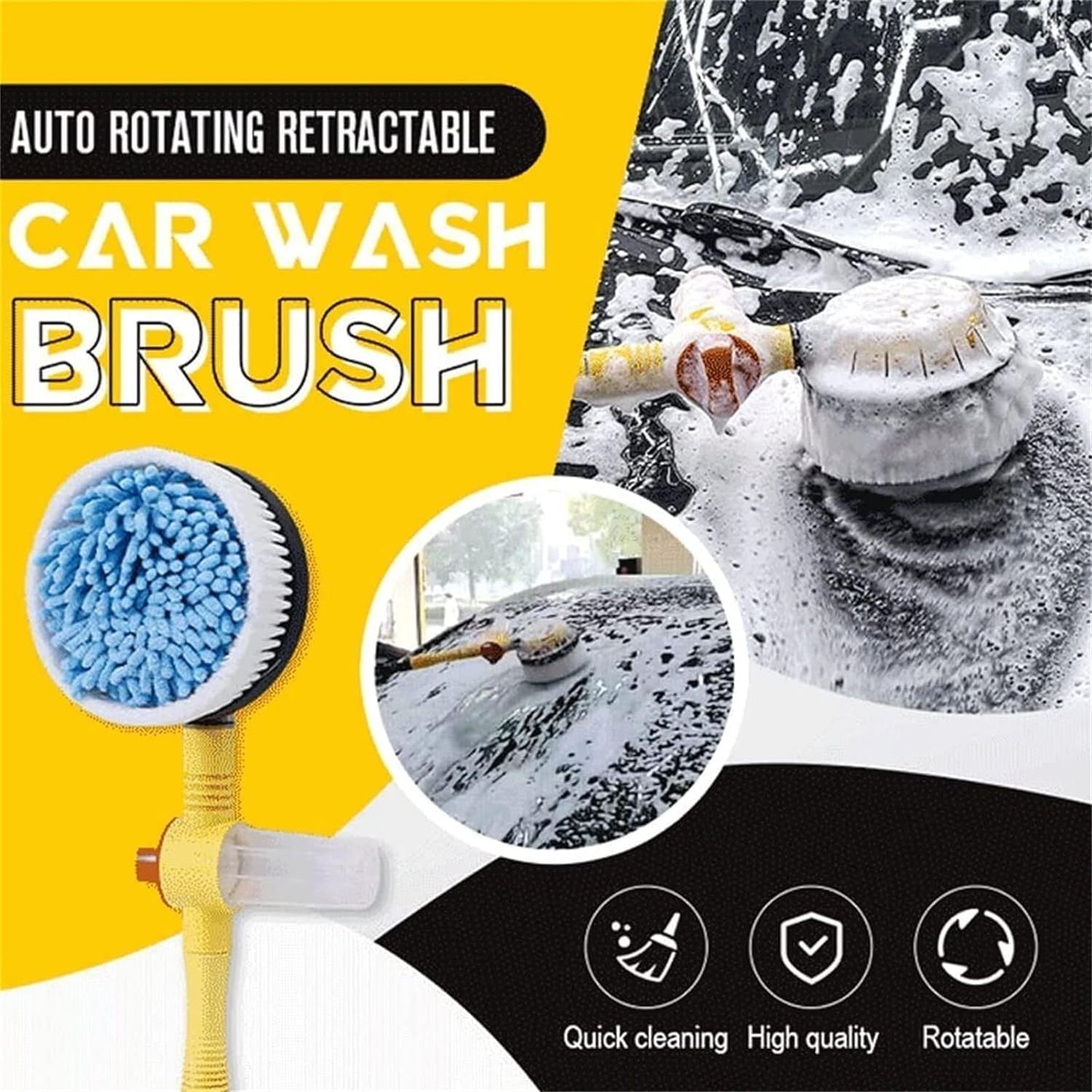 Rotating Car Foam Brush + Free Shipping 