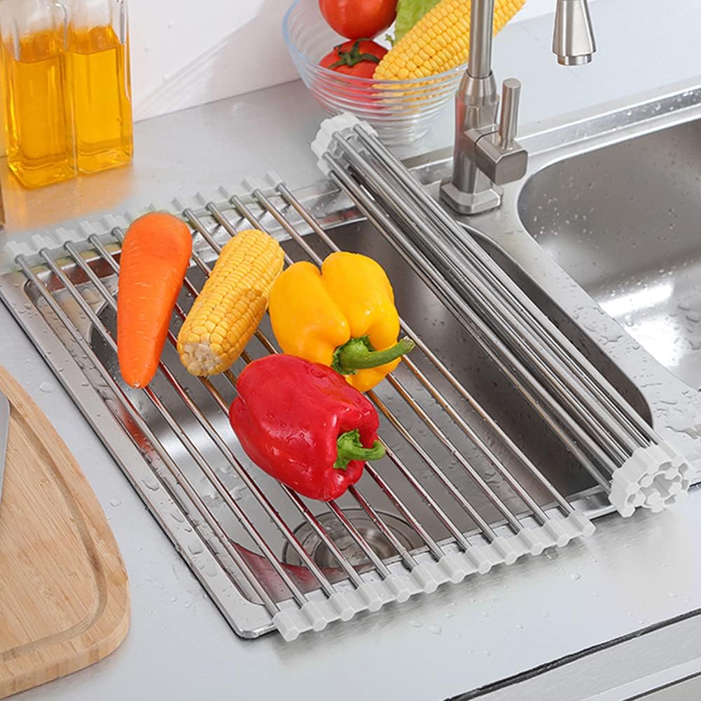 Foldable Stainless Steel Drainer + Free Shipping