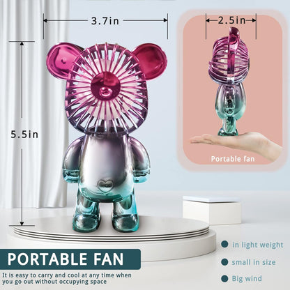 Portable Bear Fan for Desktop + Free Shipping 