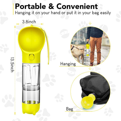 Portable Pet Water Bottle Feeder Dispenser + Free Shipping 