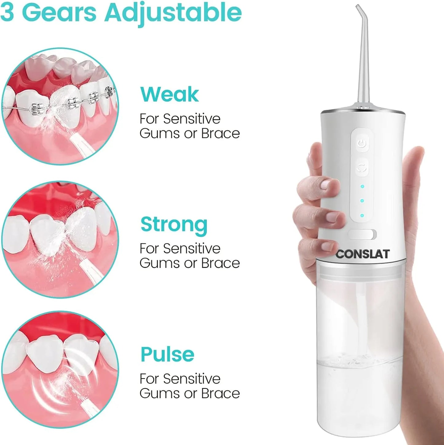 220ML Portable Oral Irrigator Food Waste Removal + Free Shipping