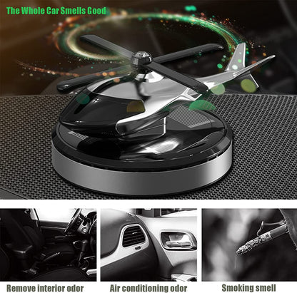 Helicopter Solar Powered Car Air Freshener + Free Shipping 