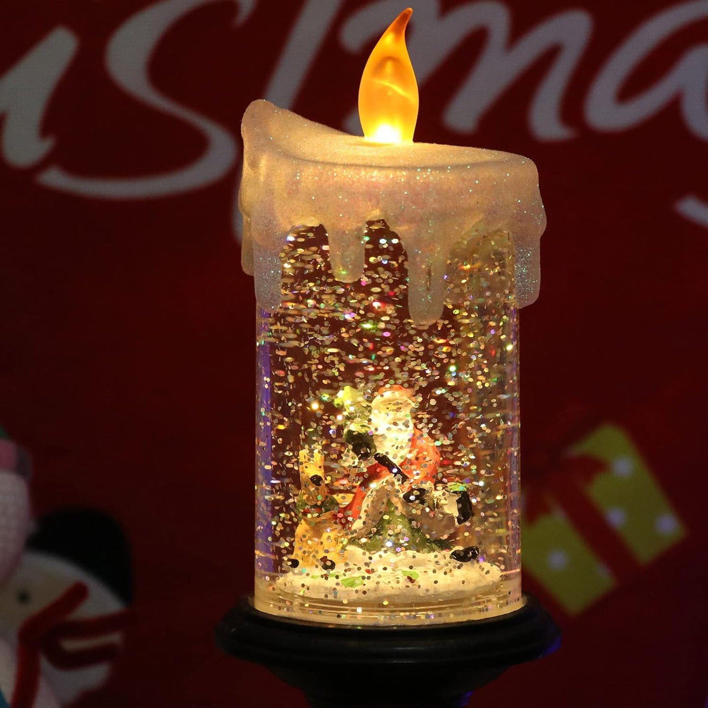 Christmas Snow Globe Candle + Free Shipping 