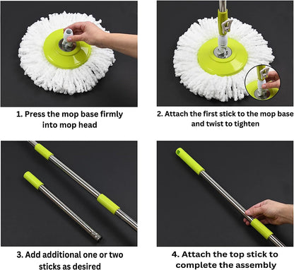 360 Rotating Mop With Bucket + Free Shipping 