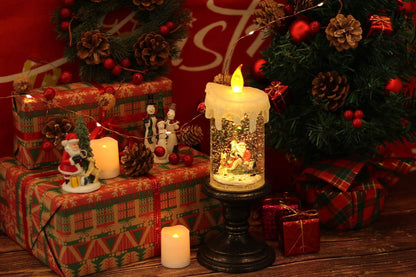 Christmas Snow Globe Candle + Free Shipping 