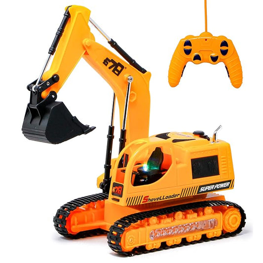 R/C Excavator With Flashlight + Free Shipping 