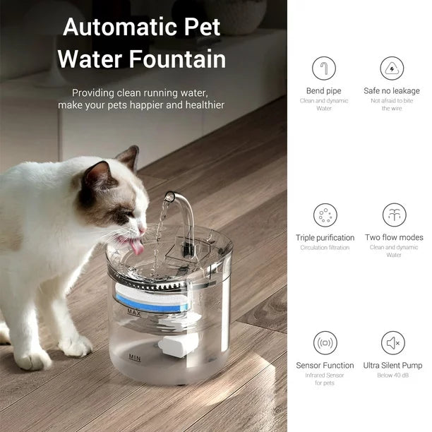 Transparent Water Fountain 2 Liters + Free Shipping 