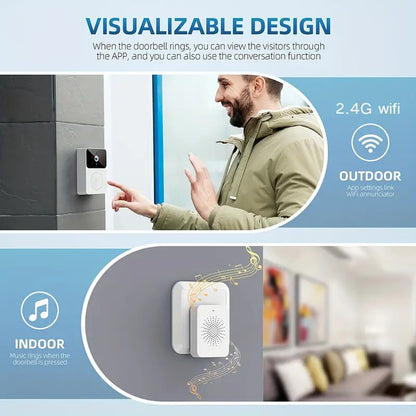 Timbre Portero Doorbell Con Cámara Wifi