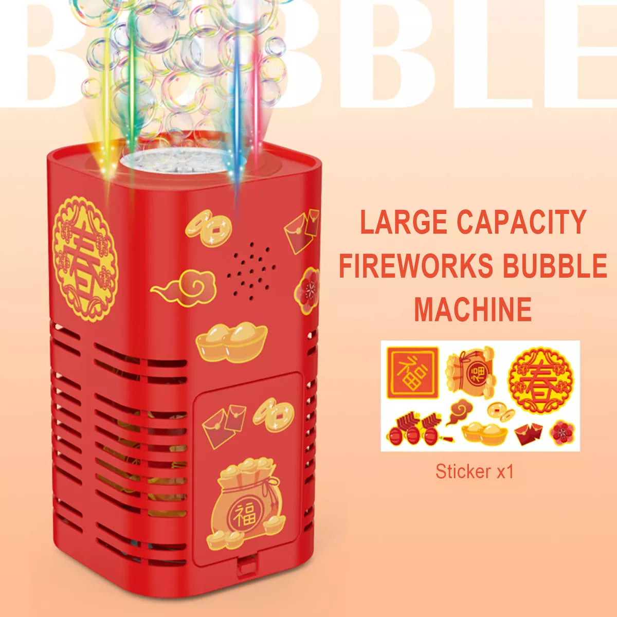 Fireworks Bubble Machine + Free Shipping 