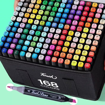 Touch Double Tip Markers 168 Pieces + Free Shipping 