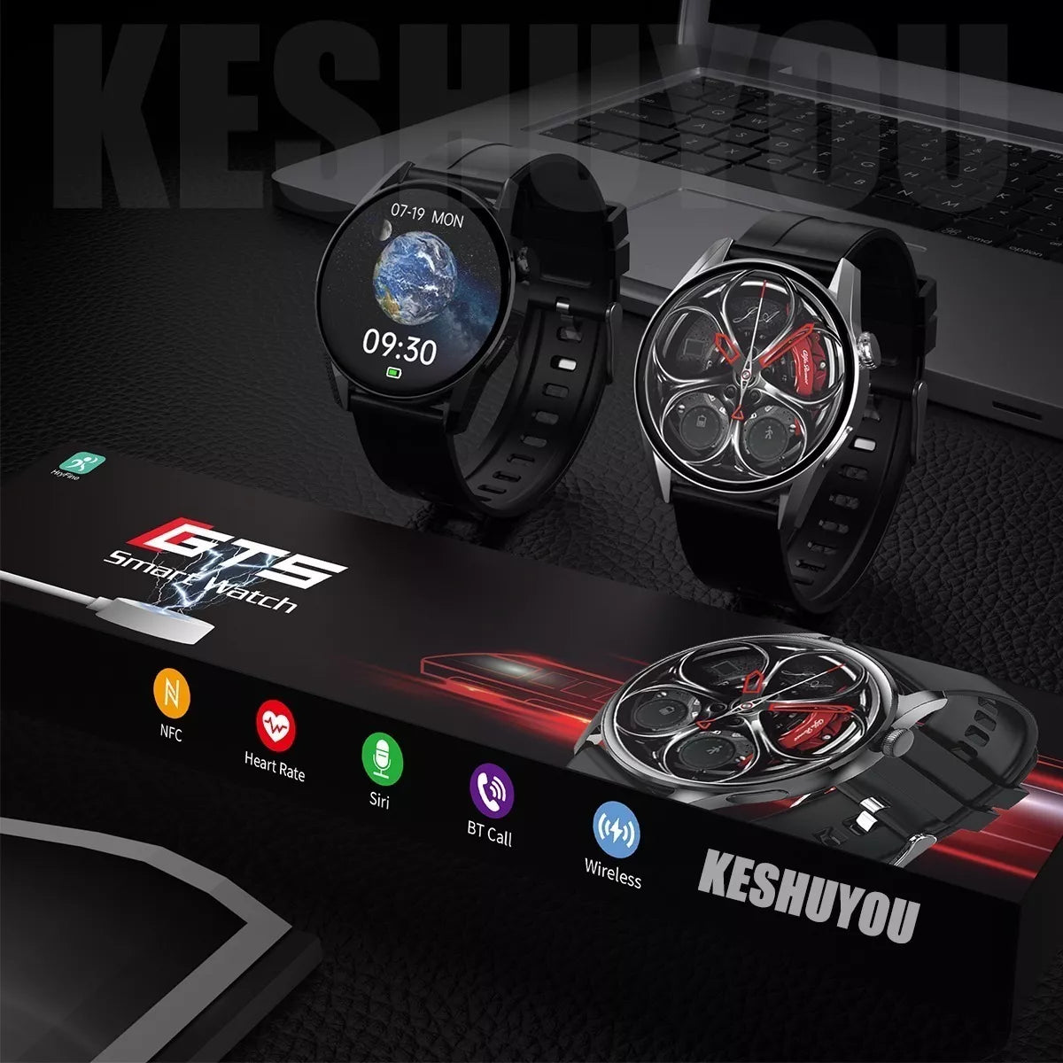 Gt5 Bluetooth Sports Smart Watch + Free Shipping 