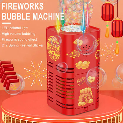 Fireworks Bubble Machine + Free Shipping 