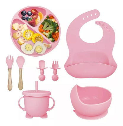 Set De Alimentacion En Silicona Para Bebes - 6 Piezas