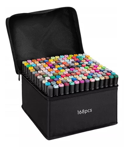 Touch Double Tip Markers 168 Pieces + Free Shipping 