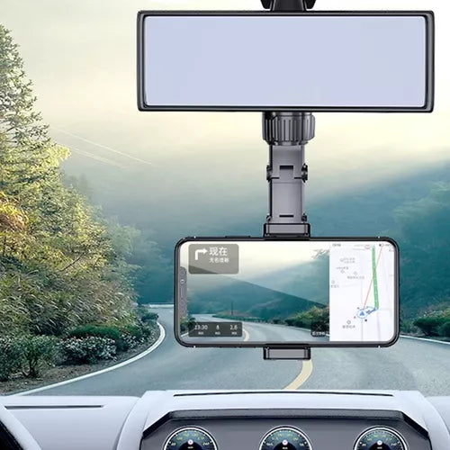 Rearview Mirror Cell Phone Holder