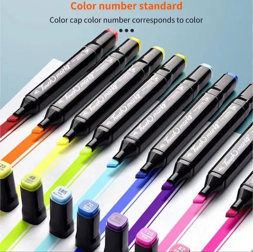 Touch Double Tip Markers 120 Pieces + Free Shipping 