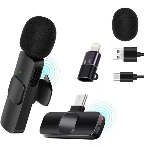 K8 Duo Rechargeable Wireless Microphone for Cell Phones + Free Shipping 