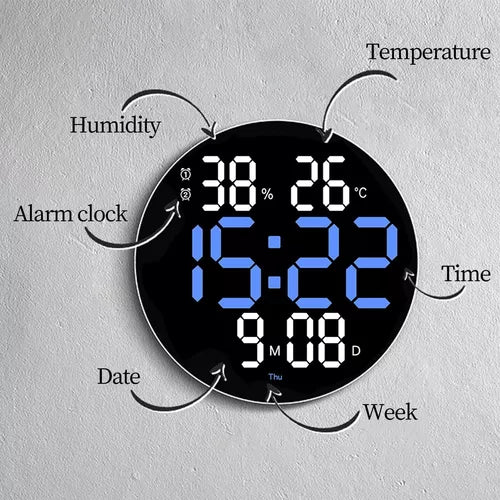 Round LED Wall Clock + Free Shipping 