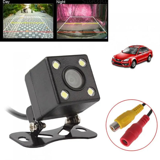 Car Stereo Reverse Camera 4 LED Night Vision 