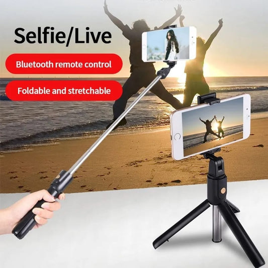 Selfie Stick Tripod With Bluetooth + Free Shipping 