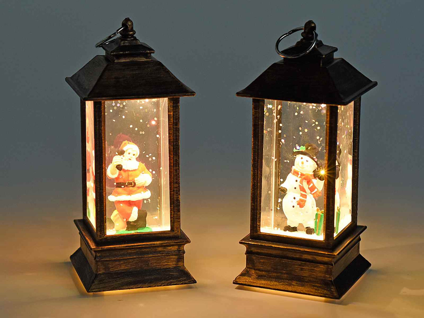 Christmas Lantern With Snow + Free Shipping 