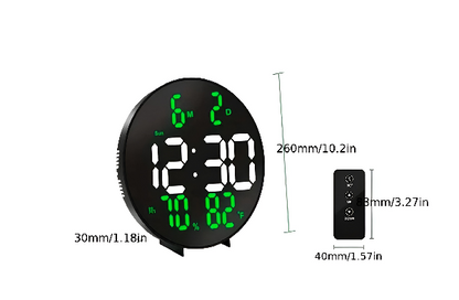 Round LED Wall Clock + Free Shipping 