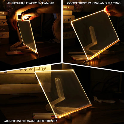 Magic LED Acrylic Drawing Board + Free Shipping 